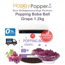 Popping Boba Pearl Coating Juice Ball 1.2kg - Grape ( 12 Btl/Ctn ) BT-J0047 葡萄口味爆爆珠1.2公斤装