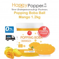 Popping Boba Pearl Coating Juice Ball 1.2kg - Mango ( 12 Btl/Ctn ) BT-J0045 芒果口味爆爆珠1.2公斤装