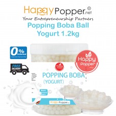 Popping Boba Pearl Coating Juice Ball 1.2kg - Yogurt ( 12 Btl/Ctn ) BT-J0042 优格口味爆爆珠1.2公斤装