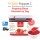 Popping Boba Pearl Coating Juice Ball ( Square ) Strawberry 3 kg BT-J0024 ( 4/Ctn ) 草莓爆爆珠