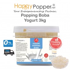 Popping Boba Pearl Coating Juice Ball ( Square ) Yogurt 3 kg BT-J0025 ( 4/Ctn ) 优格爆爆珠