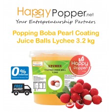 Popping Boba Pearl Coating Juice Balls Lychee 3.2kg ( 4/Ctn ) BT-J0018 荔枝爆爆珠3.2公斤