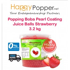 Popping Boba Pearl Coating Juice Balls Strawberry 3.2kg ( 4/Ctn ) BT-J0003 草莓爆爆珠