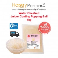 Popping Boba Pearl Coating Juice Ball Water Chestnut 1kg BT-J0035 (12/Ctn ) 包裹马蹄果肉爆爆珠