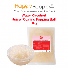 Popping Boba Pearl Coating Juice Ball Water Chestnut 1kg BT-J0035 (12/Ctn ) 包裹马蹄果肉爆爆珠