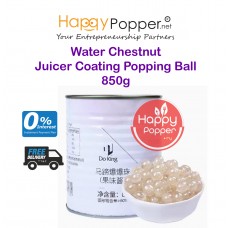 Popping Boba Pearl Coating Juice Ball Water Chestnut 850g BT-J0027 (12/Ctn ) 包裹马蹄果肉爆爆珠
