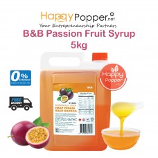 B&B Concentrated Fruit Syrup Passion Fruit 5kg ( 4 Btl/Ctn ) BT-SY134 百香果味糖浆5公斤装