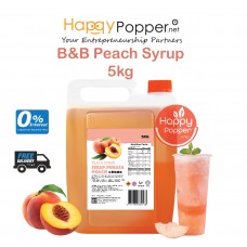 B&B Concentrated Fruit Syrup Peach 5kg ( 4 Btl/Ctn ) BT-SY132 桃子果味糖浆5公斤装