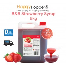 B&B Concentrated Fruit Syrup Strawberry 5kg ( 4 Btl/Ctn ) BT-SY131 草莓果味糖浆5公斤装