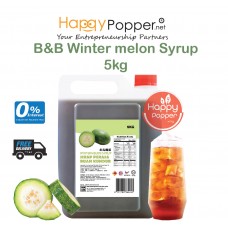B&B Concentrated Fruit Syrup Winter Melon 5kg ( 4 Btl/Ctn ) BT-SY135 冬瓜果味糖浆5公斤装