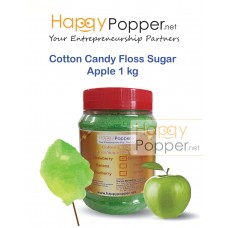 Cotton Candy Floss Sugar Green Apple 1kg ( 12/Ctn ) CC-F0004 青苹果口味棉花糖粉1公斤