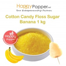 Cotton Candy Floss Sugar Banana 1kg ( 12/Ctn ) CC-F0001 香蕉口味棉花糖粉1公斤