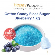 Cotton Candy Floss Sugar Blueberry 1kg ( 12/Ctn ) CC-F0002 蓝莓口味棉花糖粉1公斤