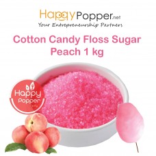 Cotton Candy Floss Sugar Peach 1kg ( 12/Ctn ) CC-F0005 水蜜桃口味棉花糖粉1公斤