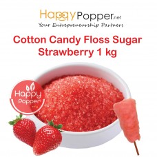 Cotton Candy Floss Sugar Strawberry 1kg ( 12/Ctn ) CC-F0006 草莓口味棉花糖粉1公斤