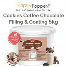 Oreo Cookies Coffee Filling & Coating  5kg ( 4/Ctn ) WF-I0053  奥利奥咖啡味软陷淋酱5公斤