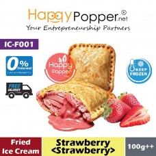 Fried Ice Cream - Strawberry (Strawberry Chocolate) (10pcs/pkt) (3pkt/ctn) IC-F001 - 炸雪糕 草莓 (草莓巧克力)