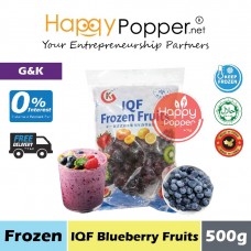 Frozen - IQF Blueberry Fruit 500g (20pkt/ctn) FZ-F001 - 单体速冻蓝莓果 500克