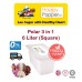 Polar 6 Liter Square 3 in 1