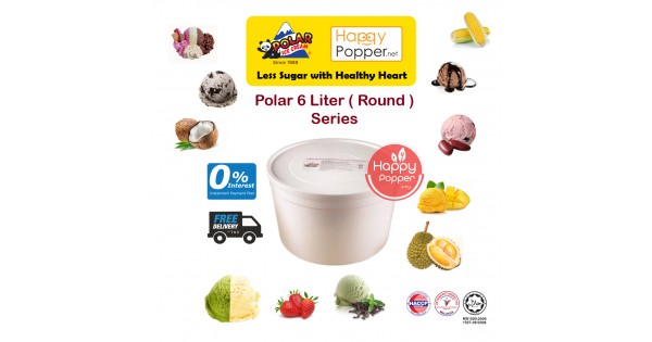 Polar Ice Cream 6 Liter Tub | Aiskrim 6 Liter Malaysia