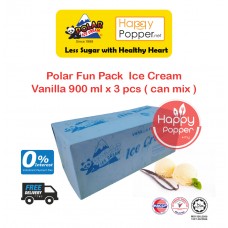 Polar Fun Pack Vanilla Ice Cream 900 ml x 3 pcs
