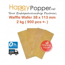 Waffle Wafer Biscuit 43 x 93 mm 2kg ( 900 pcs +- ) IC-C0013 酥脆雪糕饼干片（900个/箱）