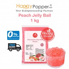 Jelly Ball 1kg Peach ( 20/Ctn ) BT-PL010 水蜜桃寒天晶球1公斤