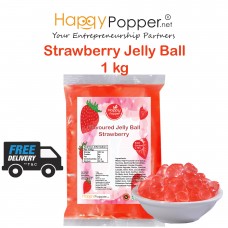 Jelly Ball 1kg Strawberry ( 20/Ctn ) BT-PL011 草莓寒天晶球1公斤
