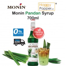 Monin Flower / Herbs / Spices Series - Pandan Syrup 700ml ( 6/Ctn ) BT-SY110 莫林班兰风味糖酱700ml