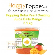 Popping Boba Pearl Coating Juice Balls Mango 3.2kg ( 4 Btl / Ctn ) BT-J0001 芒果爆爆珠