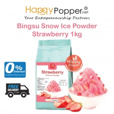 Bingsu Snow Ice Powder Strawberry 1kg (25pkt/ctn) BT-P0030 草莓风味雪花冰粉 1公斤