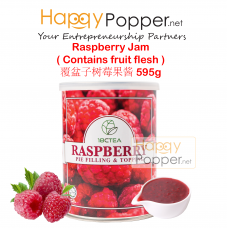 Raspberry Topping Jam  ( Contains Fruit Flesh ) 595g BT-SC005 覆盆子莓酱罐头