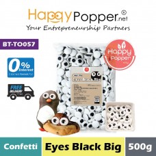 Confetti - Eyes Black Big 500g (30pkl/ctn) BT-TO057 - 黑色大眼睛 500克 Confetti - Eyes Black Big 500g (30pkl/ctn) BT-TO057 - 黑色大眼睛 500克