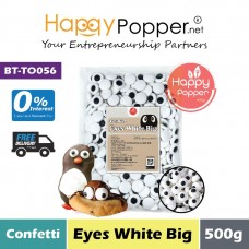 Confetti - Eyes White Big 500g (30pkl/ctn) BT-TO056 - 白色大眼睛 500克 Confetti - Eyes White Big 500g (30pkl/ctn) BT-TO056 - 白色大眼睛 500克