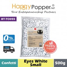 Confetti - Eyes White Small 500g (30pkl/ctn) BT-TO055 - 白色小眼睛  500克