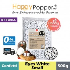 Confetti - Eyes White Small 500g (30pkl/ctn) BT-TO055 - 白色小眼睛  500克