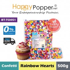 Confetti - Rainbow Hearts 500g (20pkt/ctn) BT-TO051 - 彩虹心彩屑 500克 Confetti - Rainbow Hearts 500g (20pkt/ctn) BT-TO051 - 彩虹心彩屑 500克