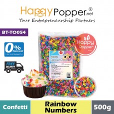 Confetti - Rainbow Numbers 500g (20pkt/ctn) BT-TO054 - 彩虹数字彩屑 500克 Confetti - Rainbow Numbers 500g (20pkt/ctn) BT-TO054 - 彩虹数字彩屑 500克