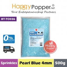 Sprinkles - Pearl Blue 4mm 500g (30pkt/ctn) BT-TO036 - 珍珠蓝糖珠 4毫米 500克