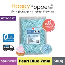 Sprinkles - Pearl Blue 7mm 500g (30pkt/ctn) BT-TO037 - 珍珠蓝糖珠 7毫米 500克