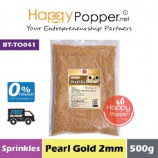 Sprinkles - Pearl Gold 2mm 500g (30pkt/ctn) BT-TO041 - 珍珠金糖珠 2毫米 500克