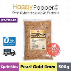 Sprinkles - Pearl Gold 4mm 500g (30pkt/ctn) BT-TO042 - 珍珠金糖珠 4毫米 500克