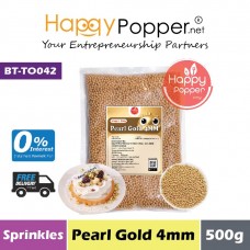 Sprinkles - Pearl Gold 4mm 500g (30pkt/ctn) BT-TO042 - 珍珠金糖珠 4毫米 500克