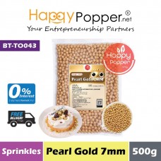 Sprinkles - Pearl Gold 7mm 500g (30pkt/ctn) BT-TO043 - 珍珠金糖珠 7毫米 500克