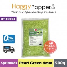 Sprinkles - Pearl Green 4mm 500g (30pkt/ctn) BT-TO033 - 珍珠绿糖珠 4毫米 500克
