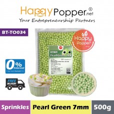 Sprinkles - Pearl Green 7mm 500g (30pkt/ctn) BT-TO034 - 珍珠绿糖珠 7毫米 500克