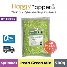 Sprinkles - Pearl Green Mix 500g (30pkt/ctn) BT-TO035 - 珍珠绿糖珠 混合大小 500克