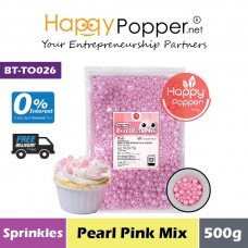 Sprinkles - Pearl Pink Mix 500g (30pkt/ctn) BT-TO026 - 珍珠粉糖珠 混合 500克 Sprinkles - Pearl Pink Mix 500g (30pkt/ctn) BT-TO026 - 珍珠粉糖珠 混合 500克