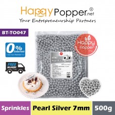 Sprinkles - Pearl Silver 7mm 500g (30pkt/ctn) BT-TO047 - 珍珠银糖珠 7毫米 500克 Sprinkles - Pearl Silver 7mm 500g (30pkt/ctn) BT-TO047 - 珍珠银糖珠 7毫米 500克