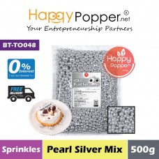 Sprinkles - Pearl Silver Mix 500g (30pkt/ctn) BT-TO048 - 珍珠银糖珠 混合 500克 Sprinkles - Pearl Silver Mix 500g (30pkt/ctn) BT-TO048 - 珍珠银糖珠 混合 500克